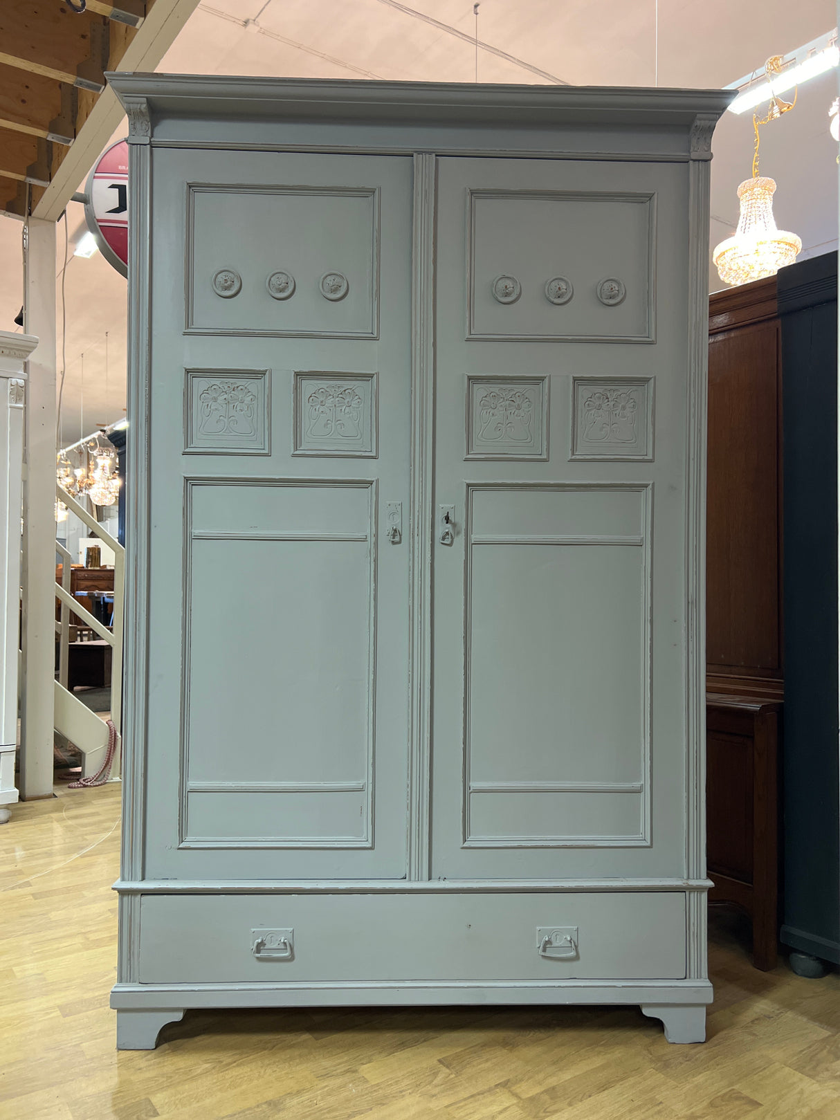 Pearl gray wardrobe