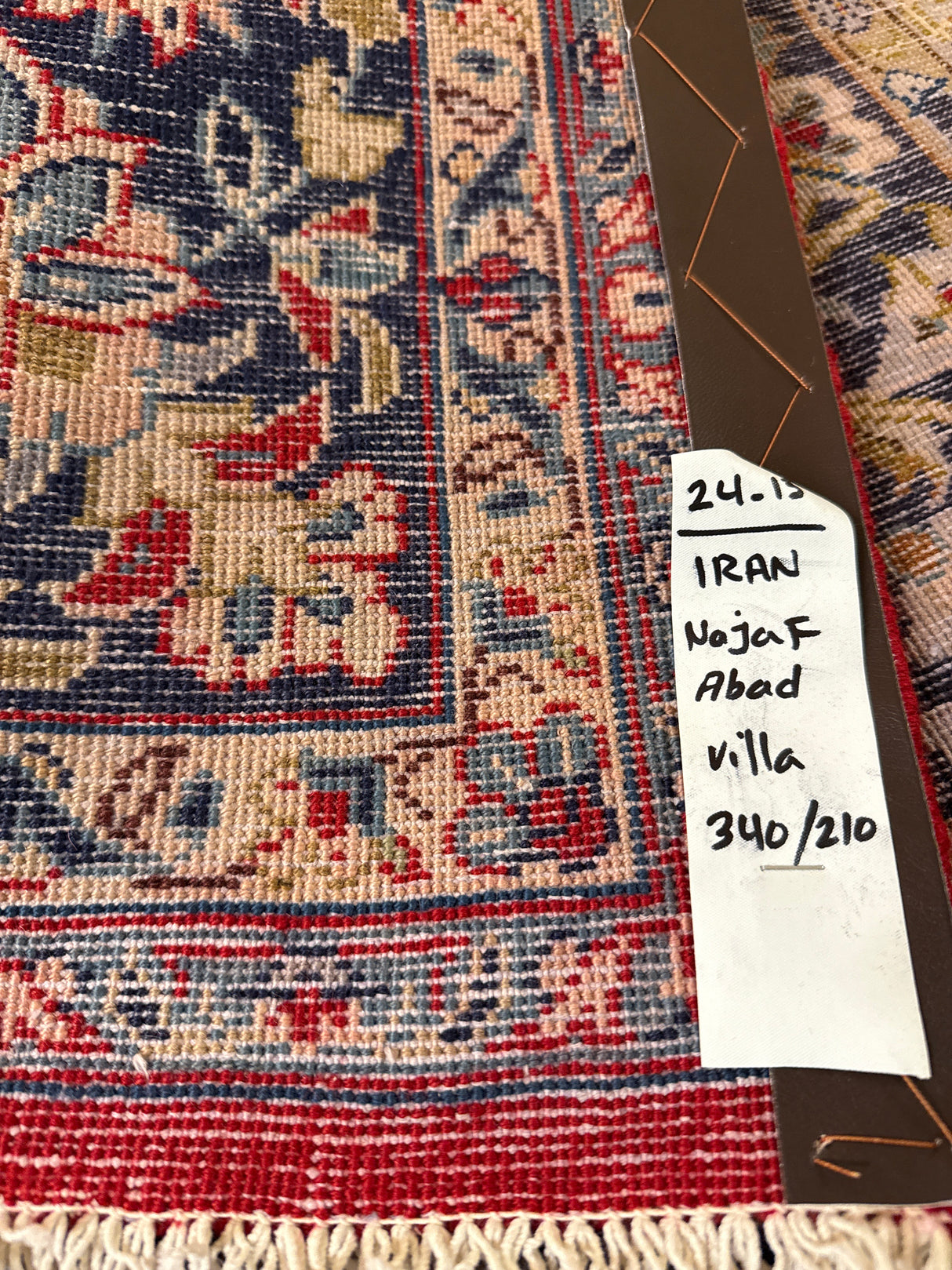 Upea aito käsinsolmittu villamatto 340cm x 210cm Najaf Abad