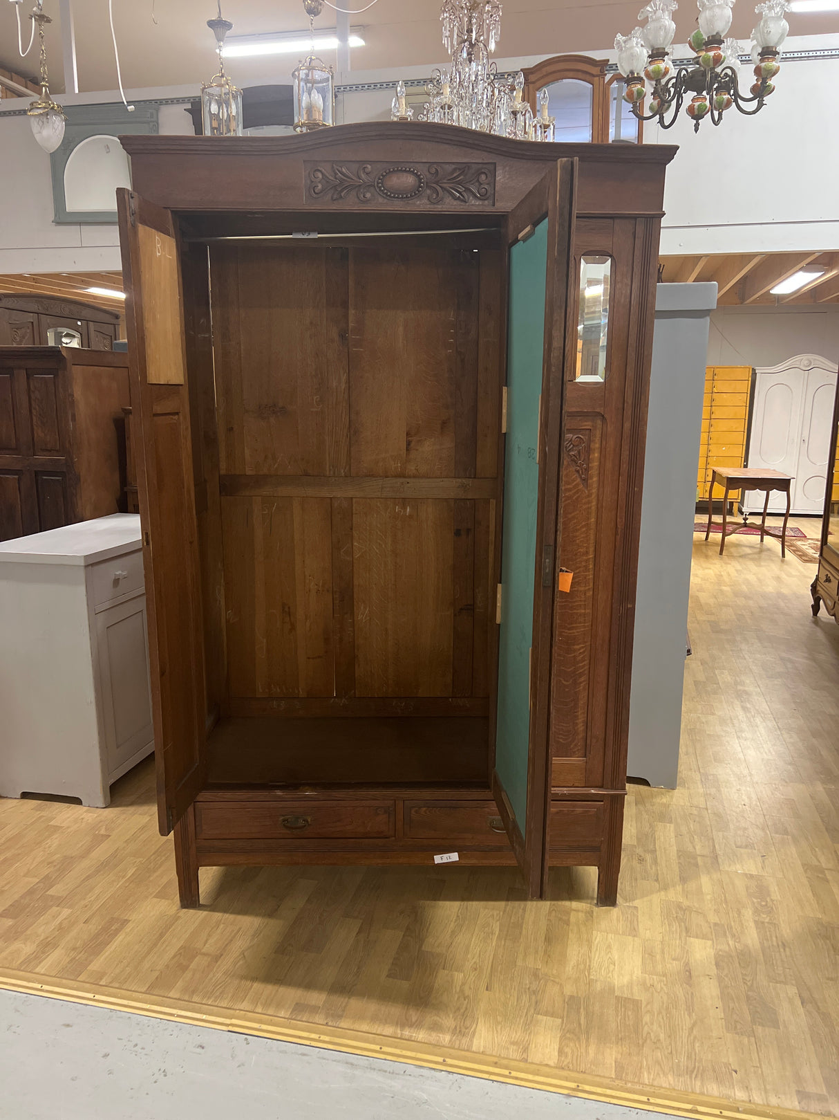 Art Nouveau wardrobe