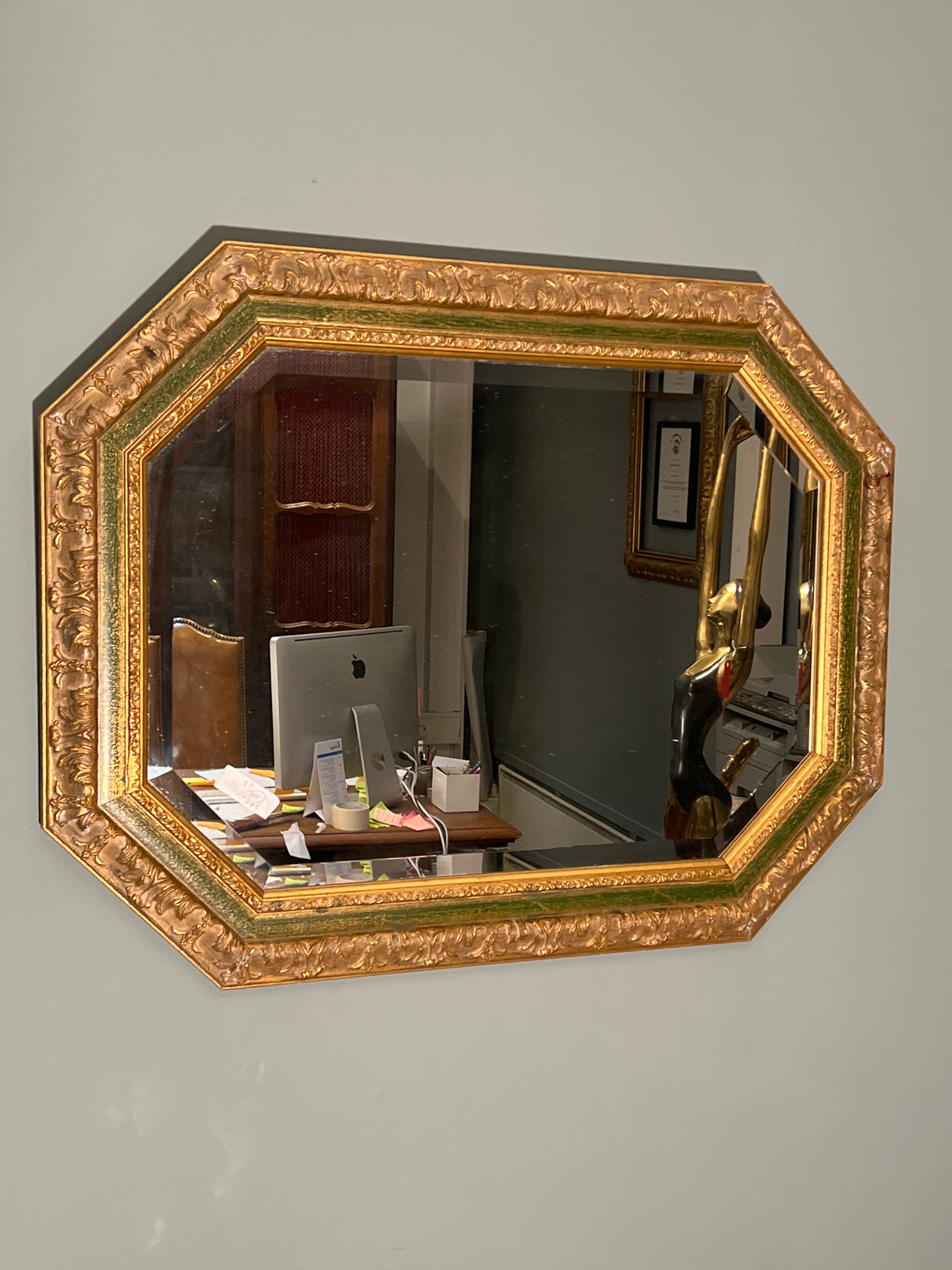 Hieno fasettihiottu peili 87cm x 67cm