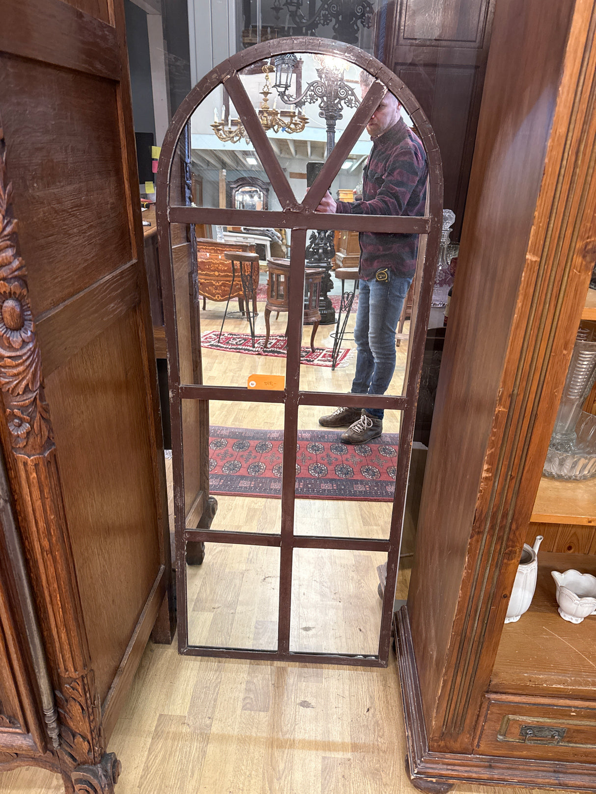 Gorgeous metal-framed mirror