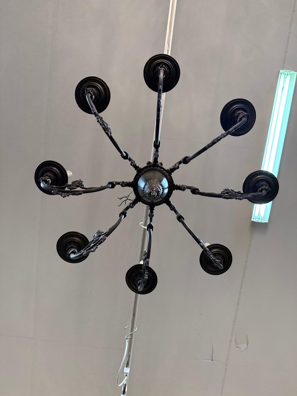 Beautiful Empire style bronze lamp
