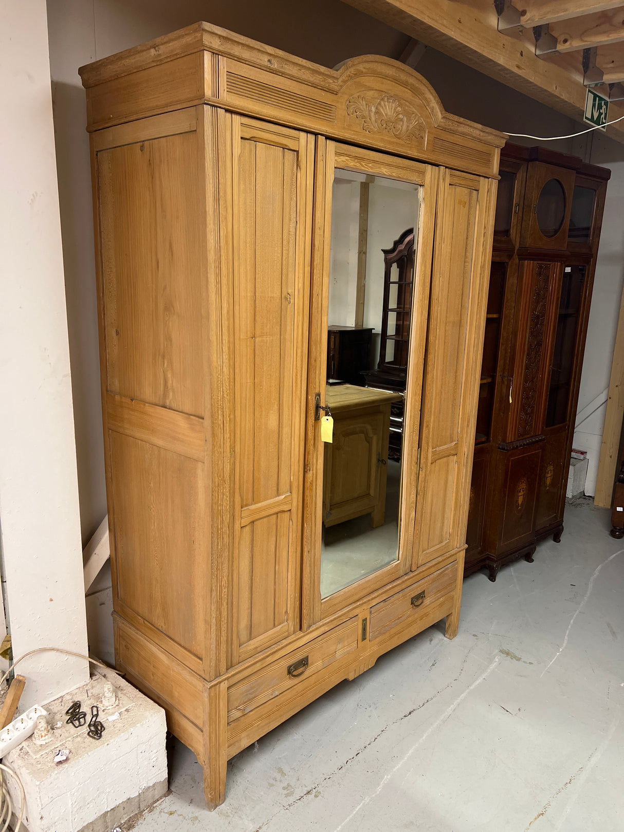Art Nouveau wardrobe