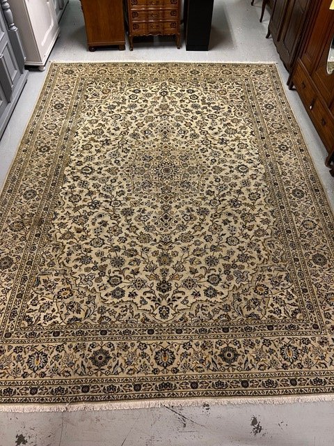 Upea aito käsinsolmittu villamatto 400cm x 290cm Kashan