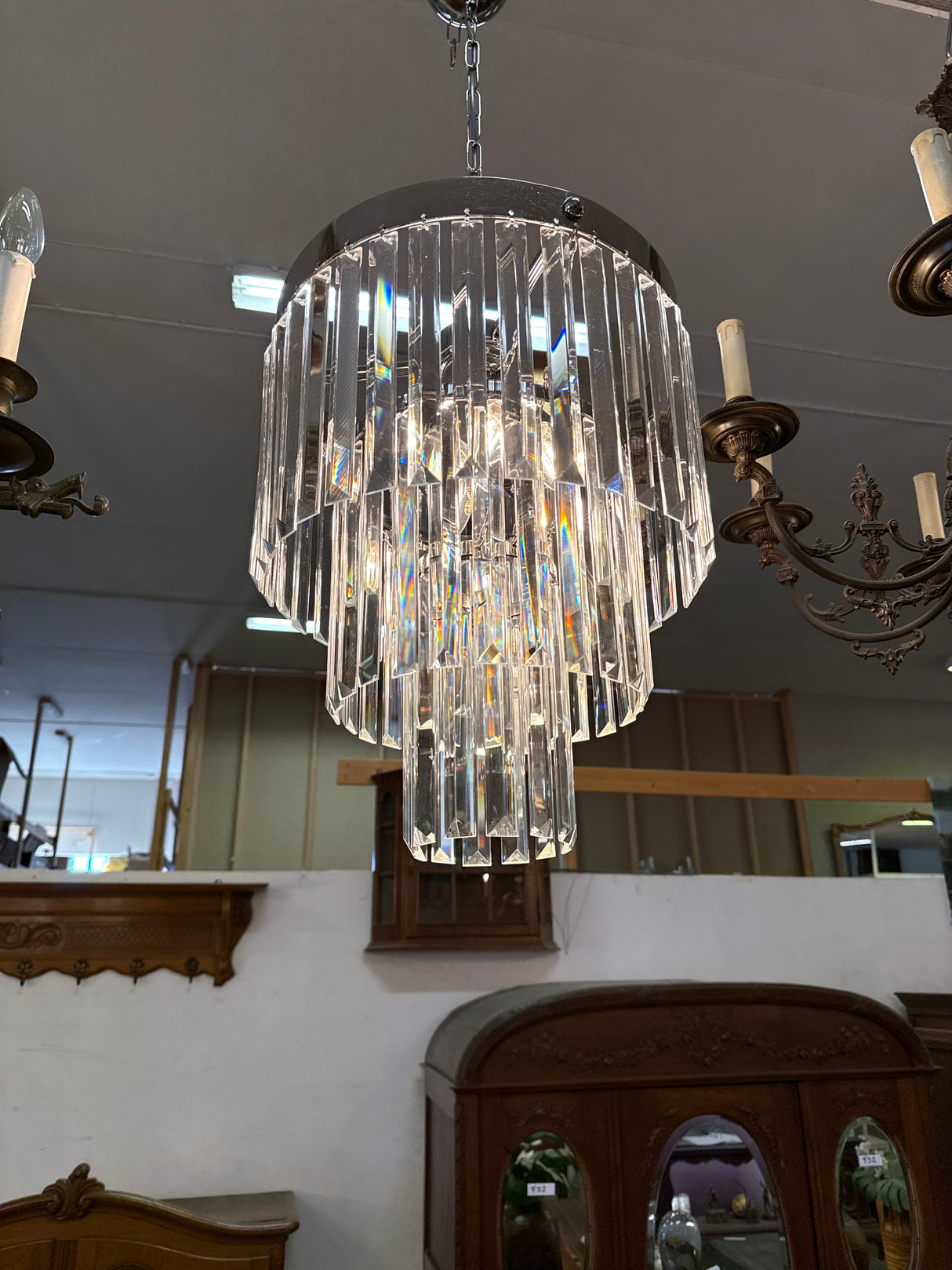 Stunning Finnish crystal lamp