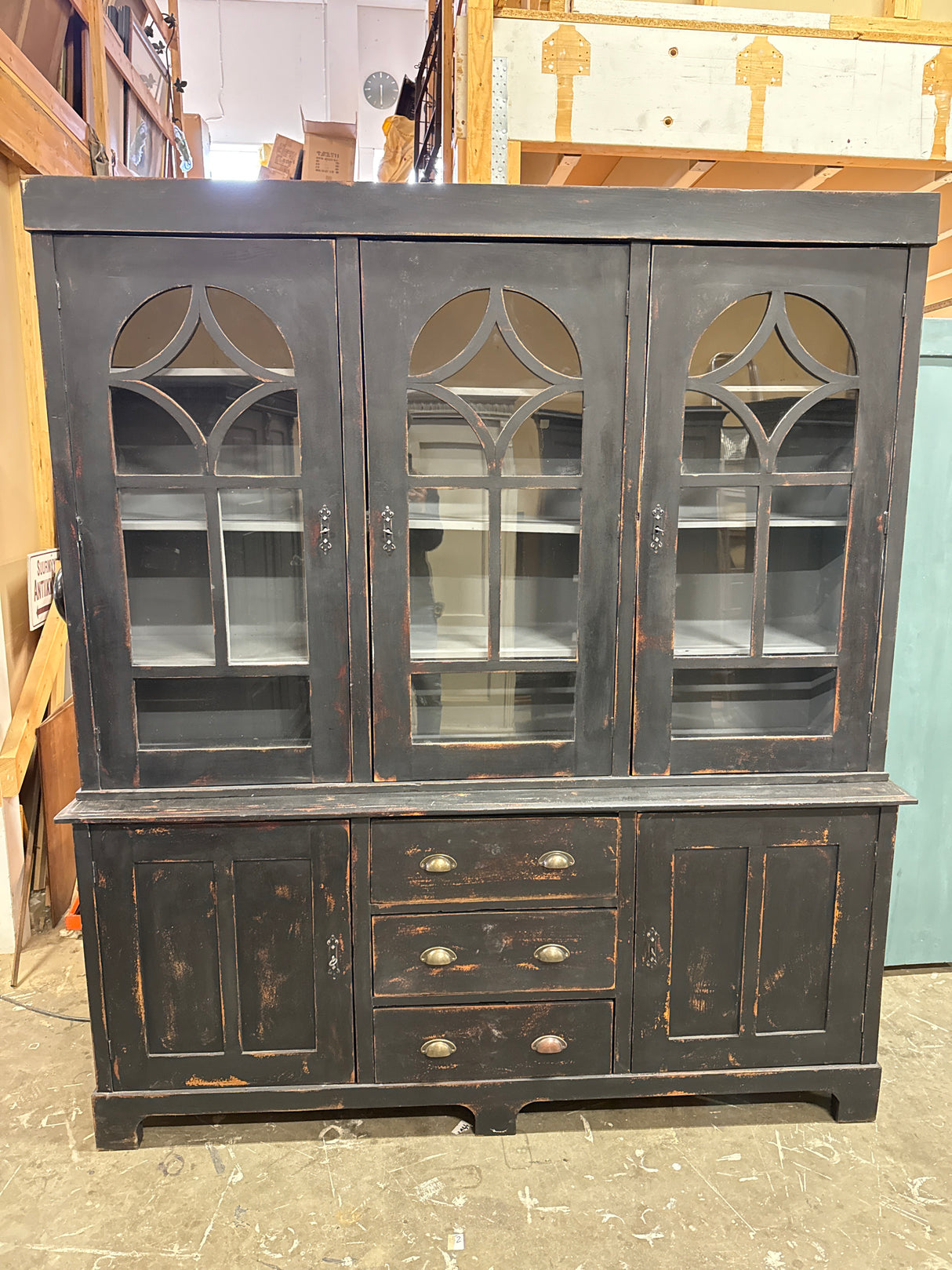 Display cabinet for dishes/books W.183cm, D.48cm, H.205.5cm