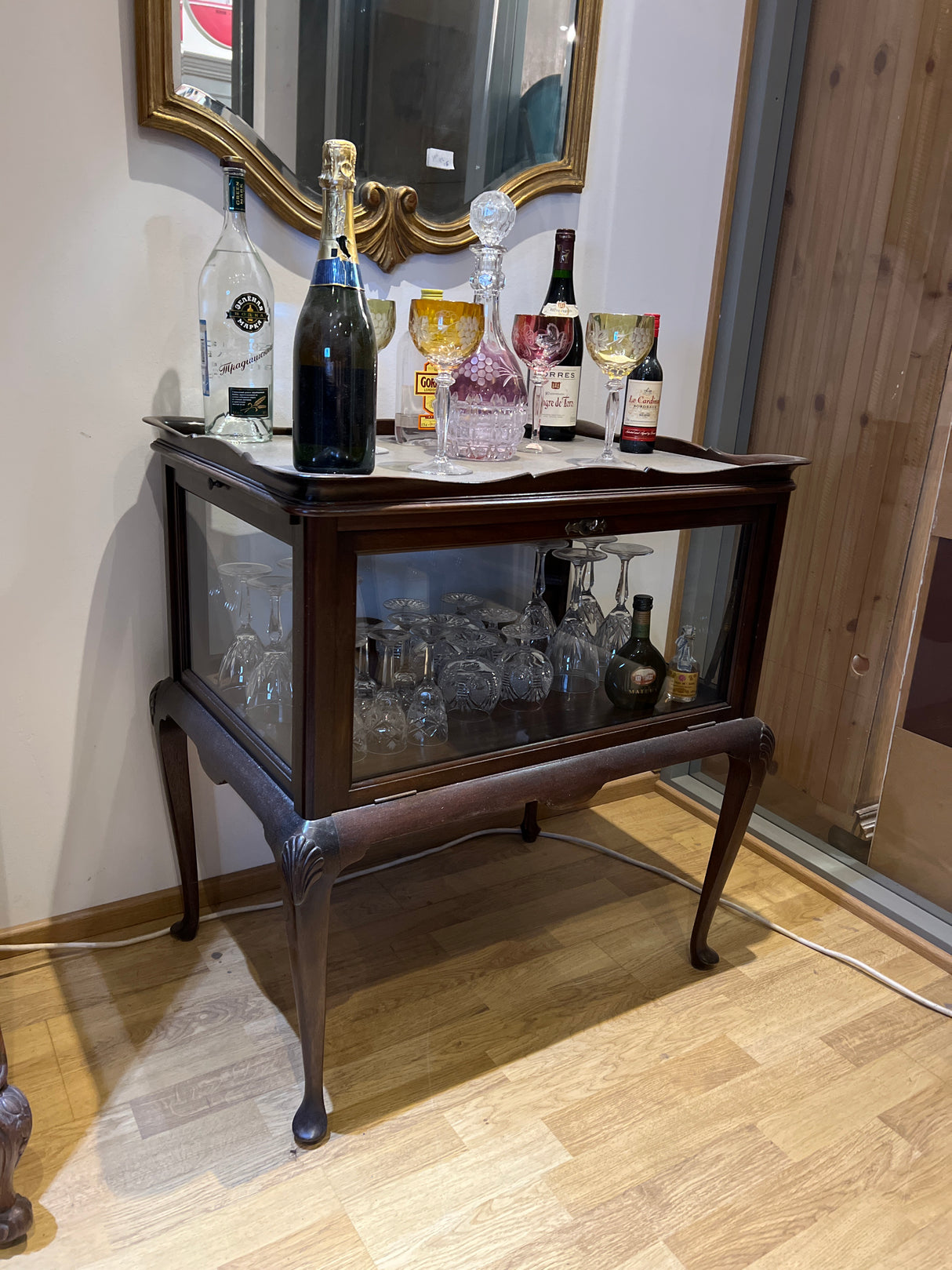 Rococo cocktail display case