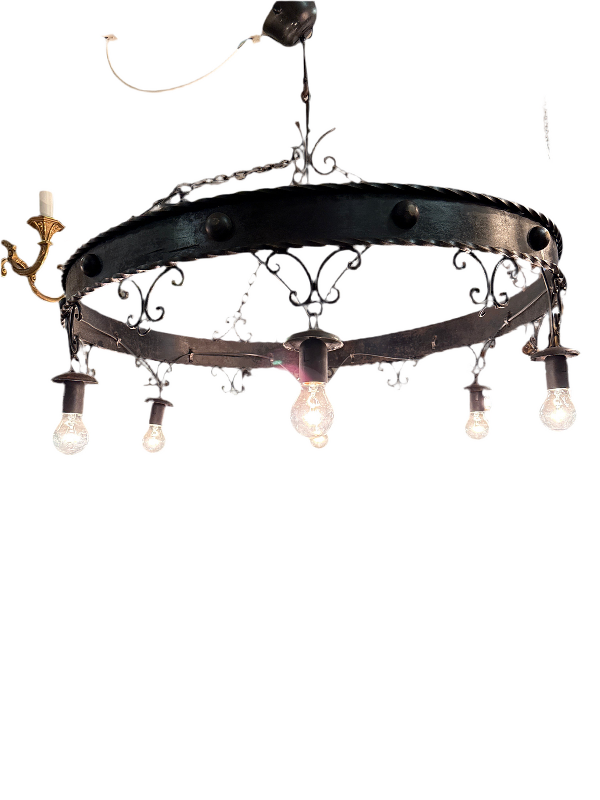 Stunning wrought iron lamp