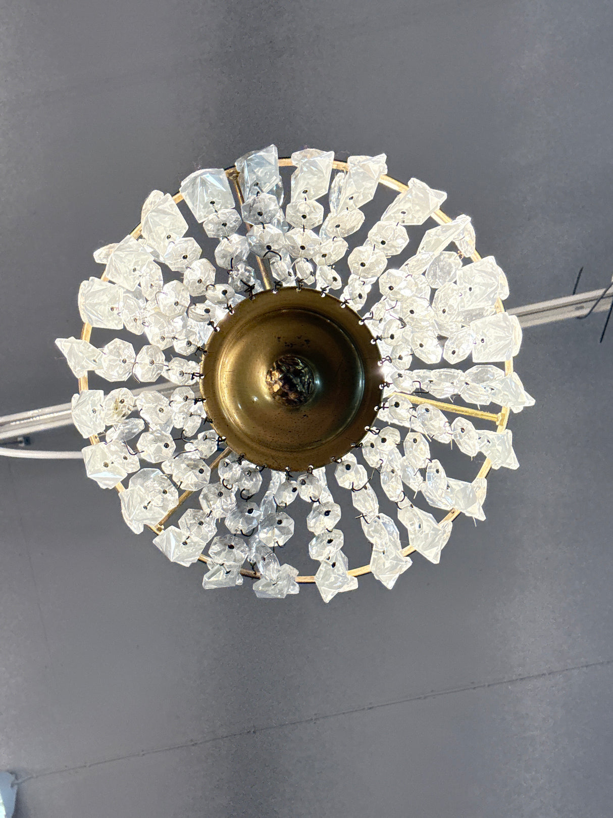 Beautiful Empire style bag chandelier, W.47cm, H.25cm