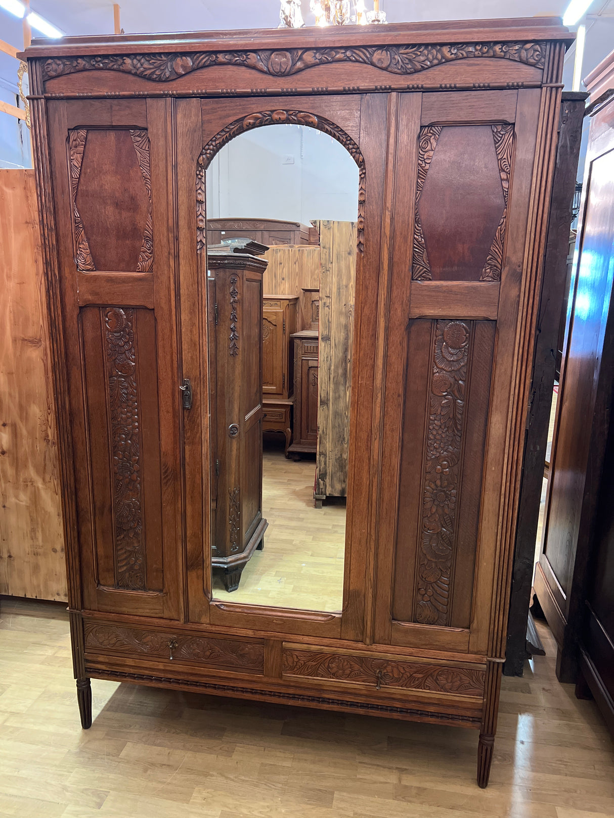 Art Nouveau wardrobe