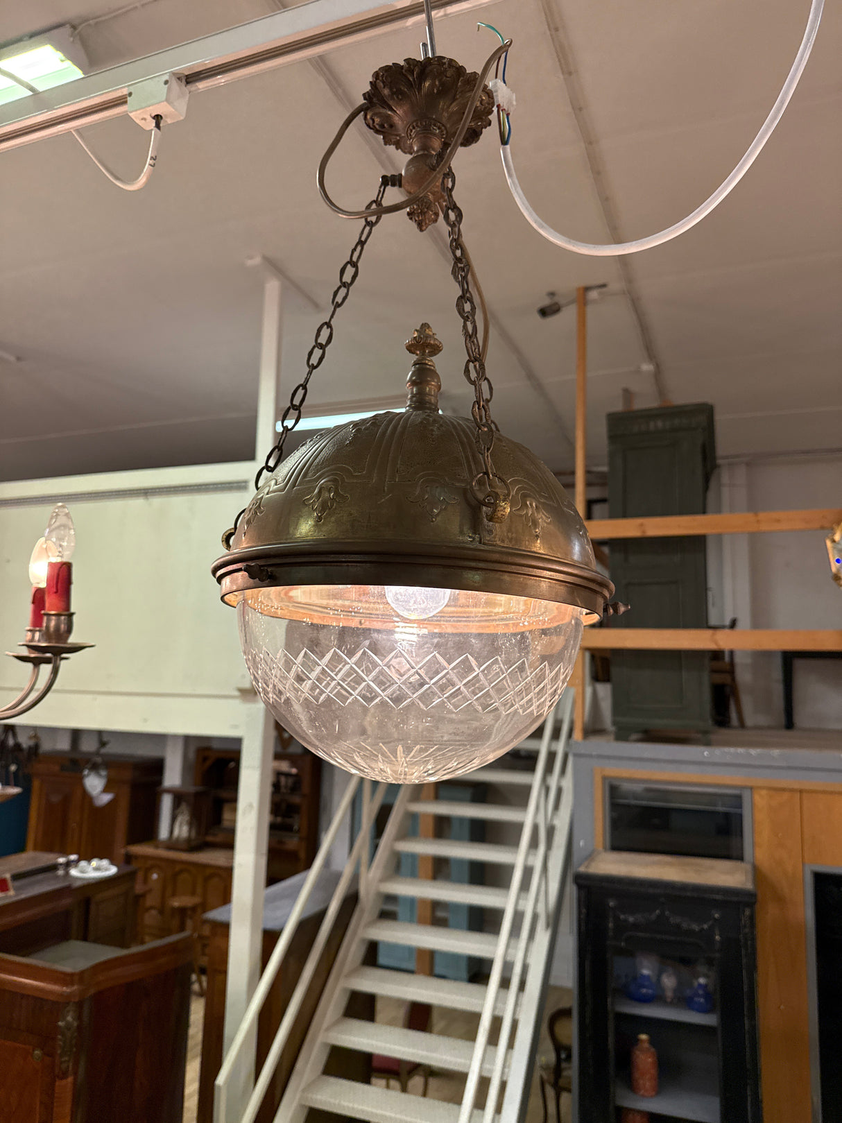 Stunning "ball" lamp D.60cm, H.35cm