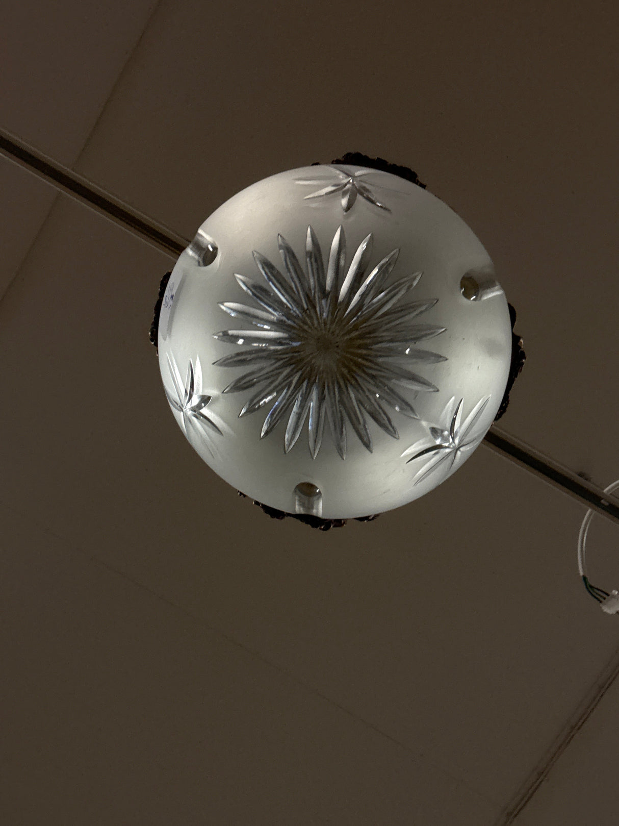 Empire lamp, W.46cm, H.24cm