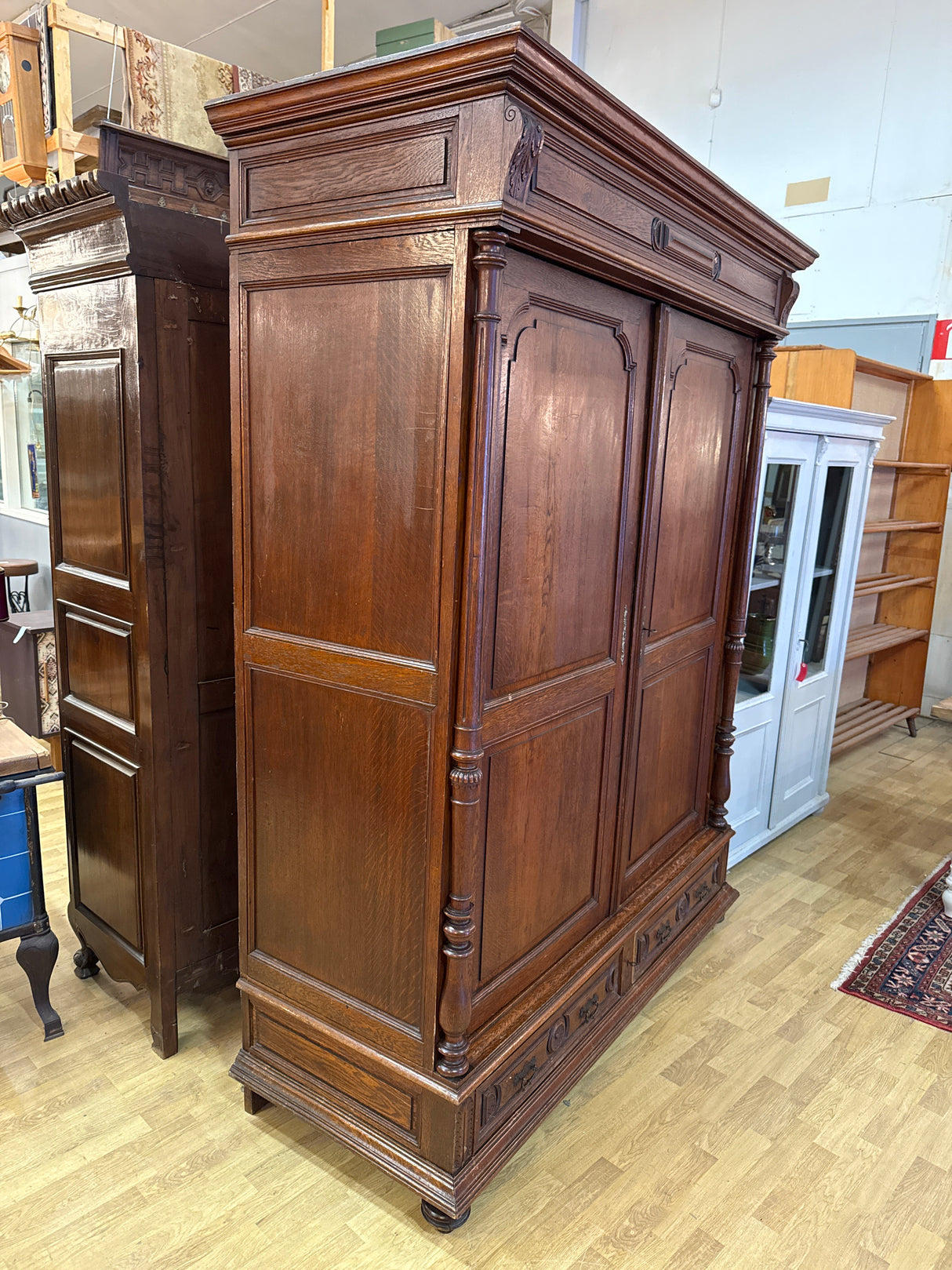 Upea renesanssi vaatekaappi L.171.5cm, S.68.5cm, K.220.5cm