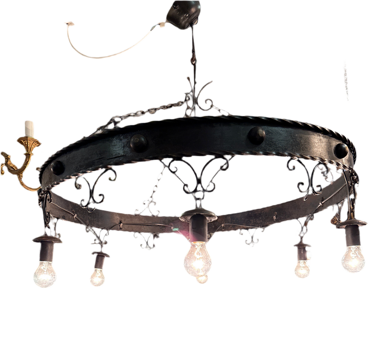 Stunning wrought iron lamp
