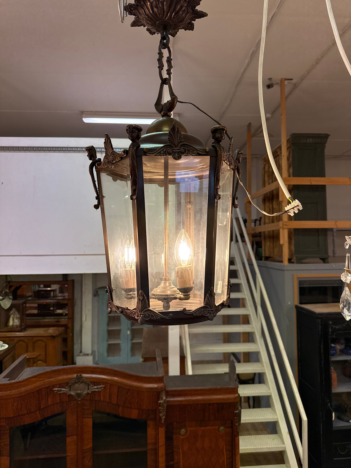 Stunning Lobby Chandelier/Lantern H.50cm+chain 20cm, W.34cm