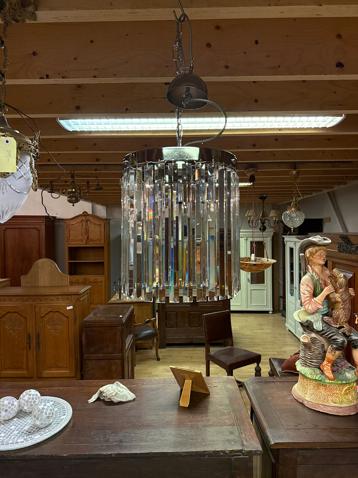 Modern Finnish crystal chandelier, Dia. 34cm, H. 29cm