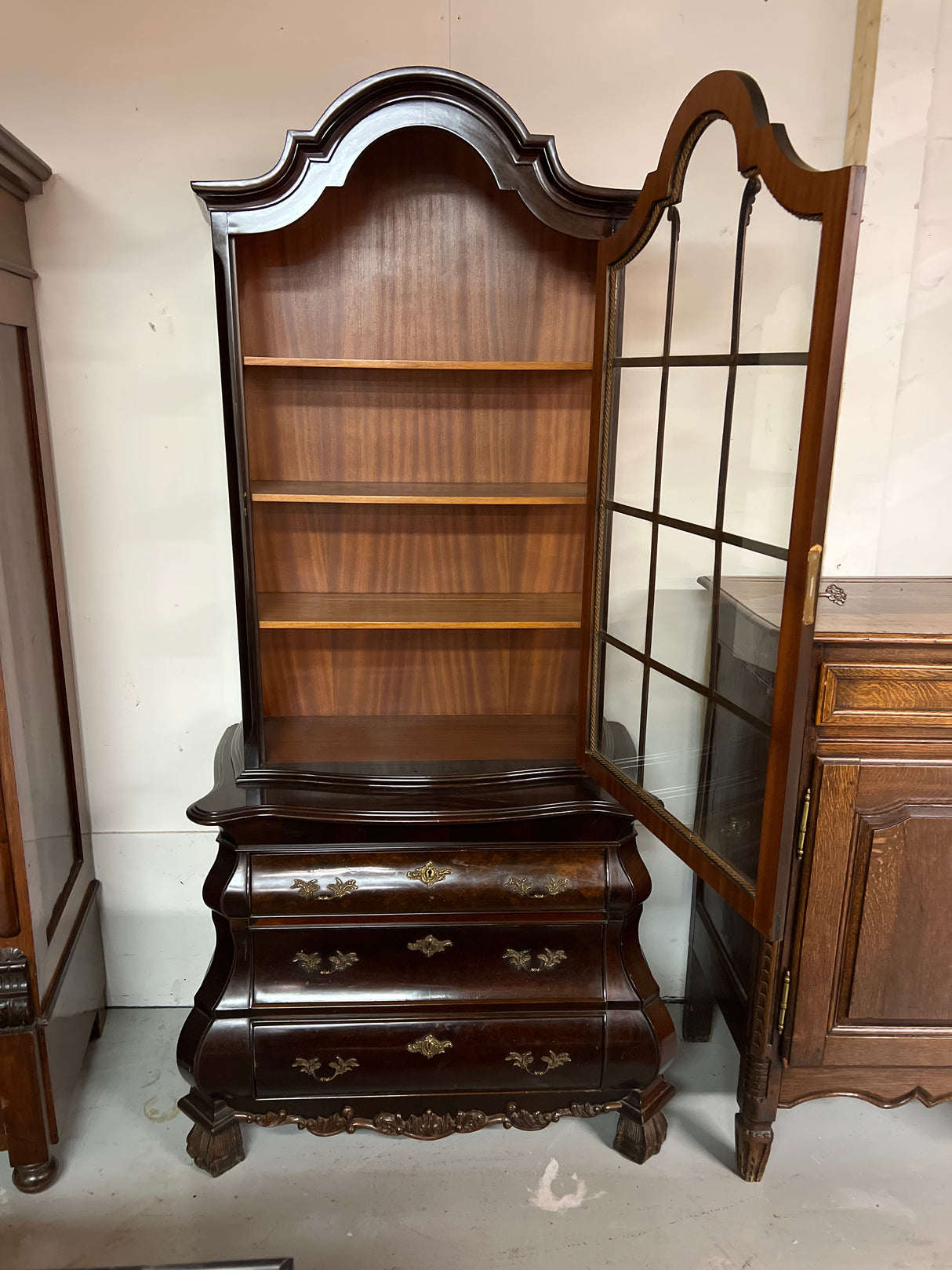 Chippendale display case