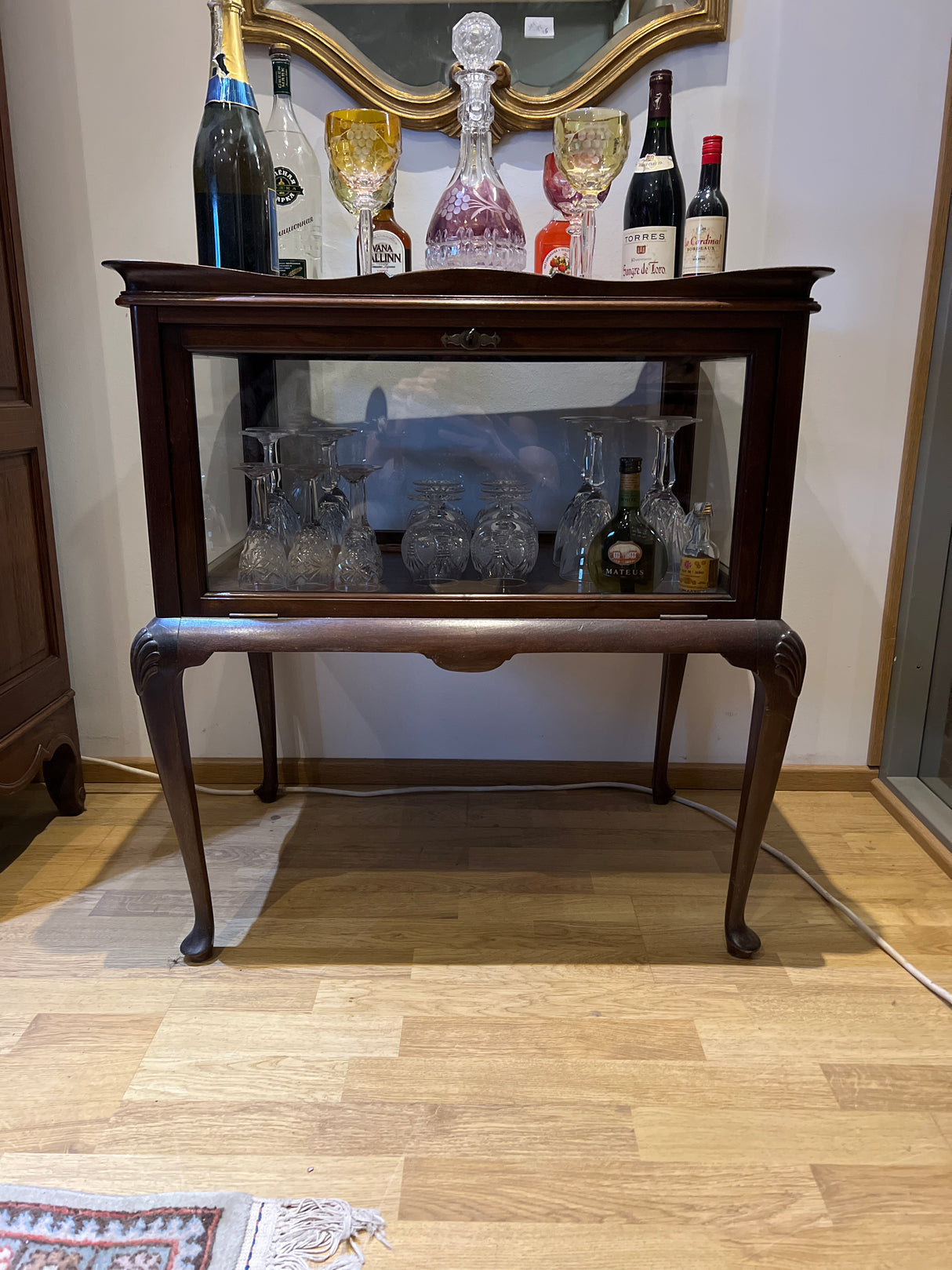 Rococo cocktail display case