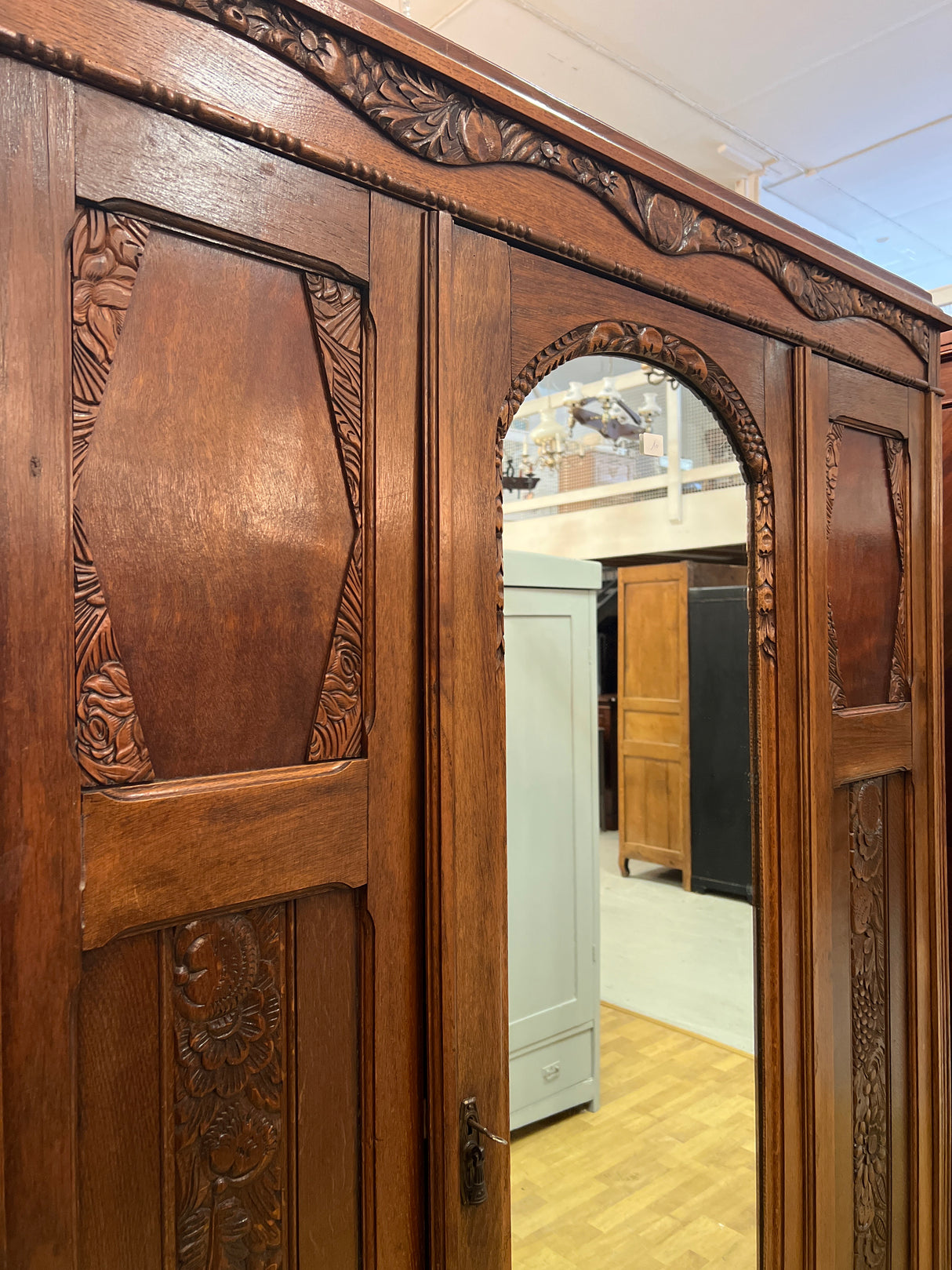 Art Nouveau wardrobe