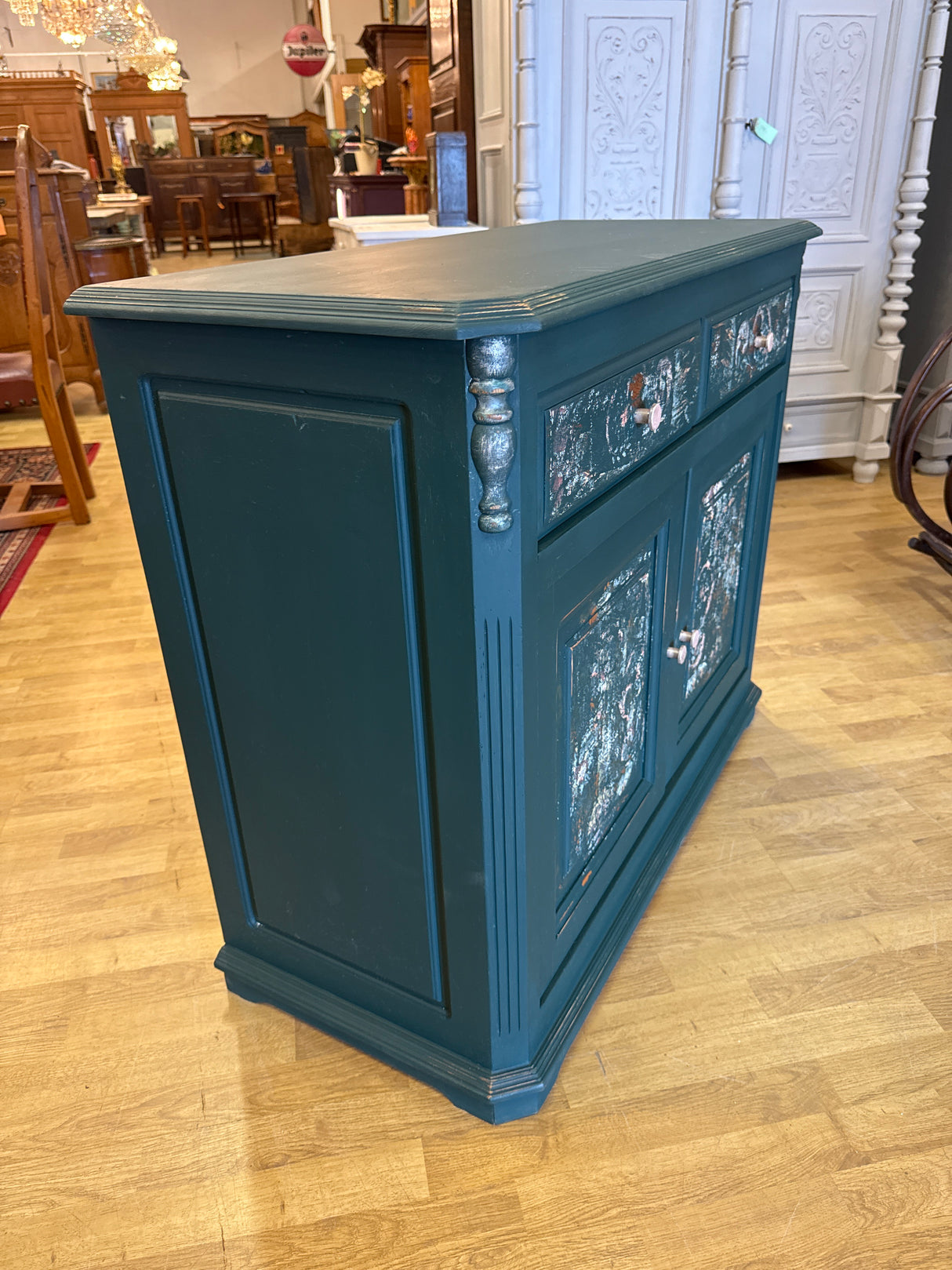 Maalattu senkki L.102cm, S,44.5cm, K.86.5cm