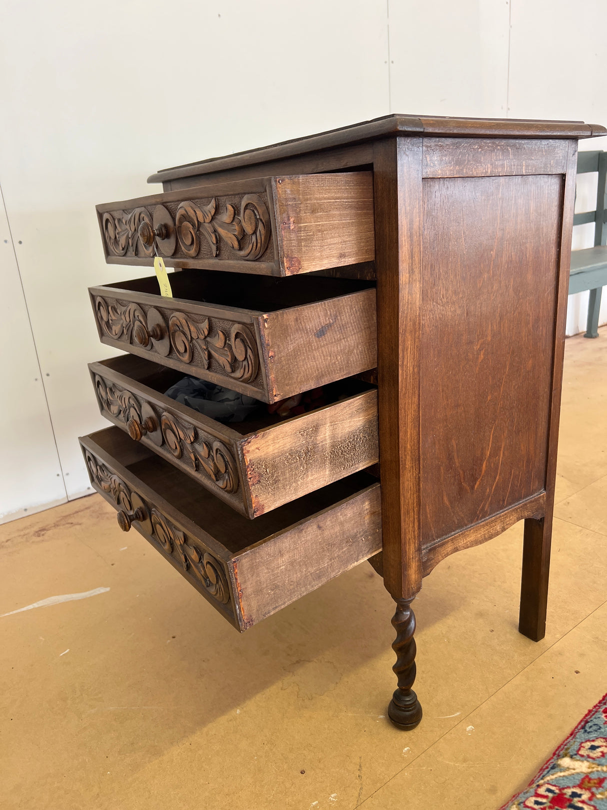 Spiral Baroque chest of drawers