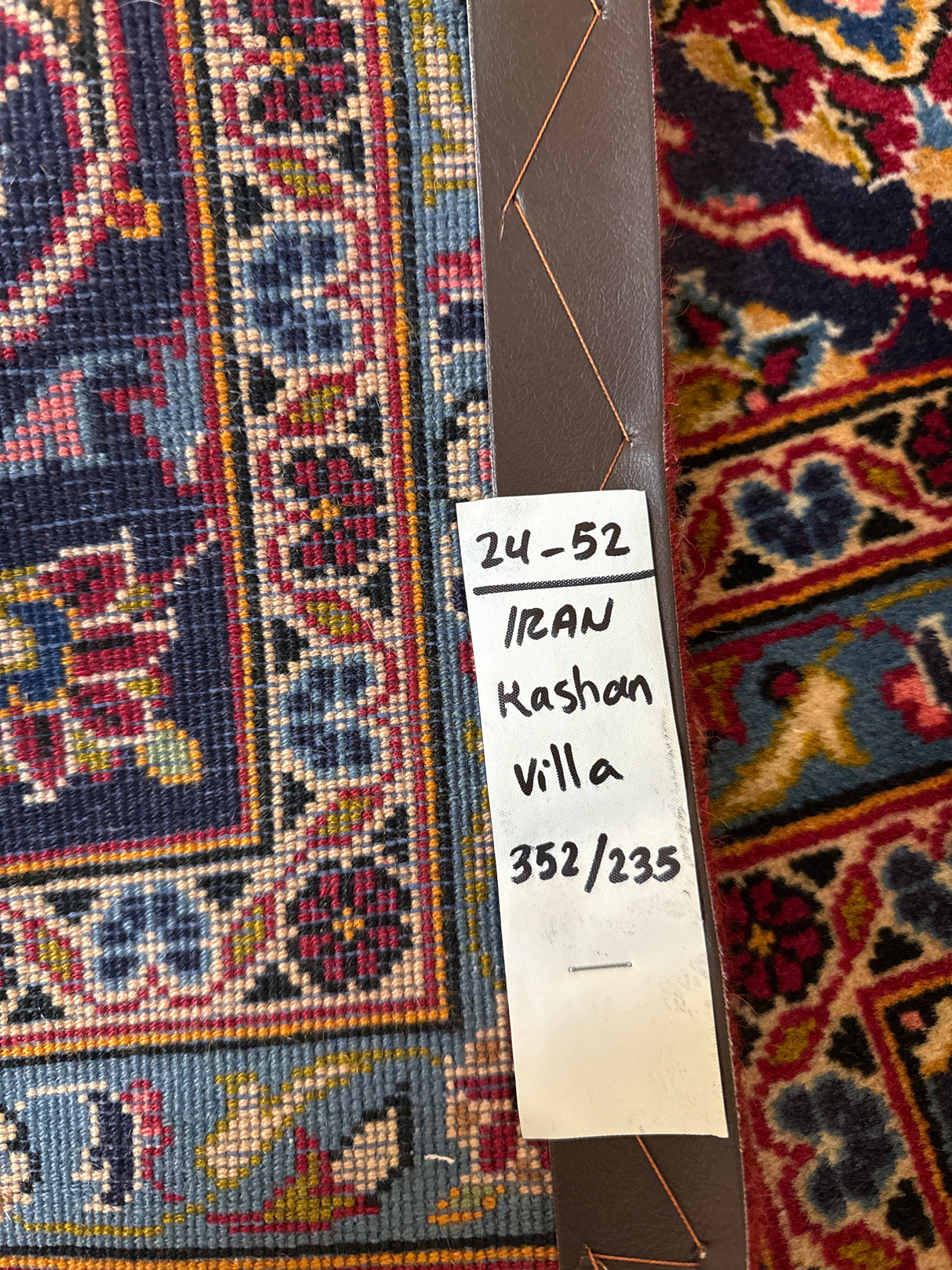 Upea aito käsinsolmittu villamatto 352cm x 235cm Kashan
