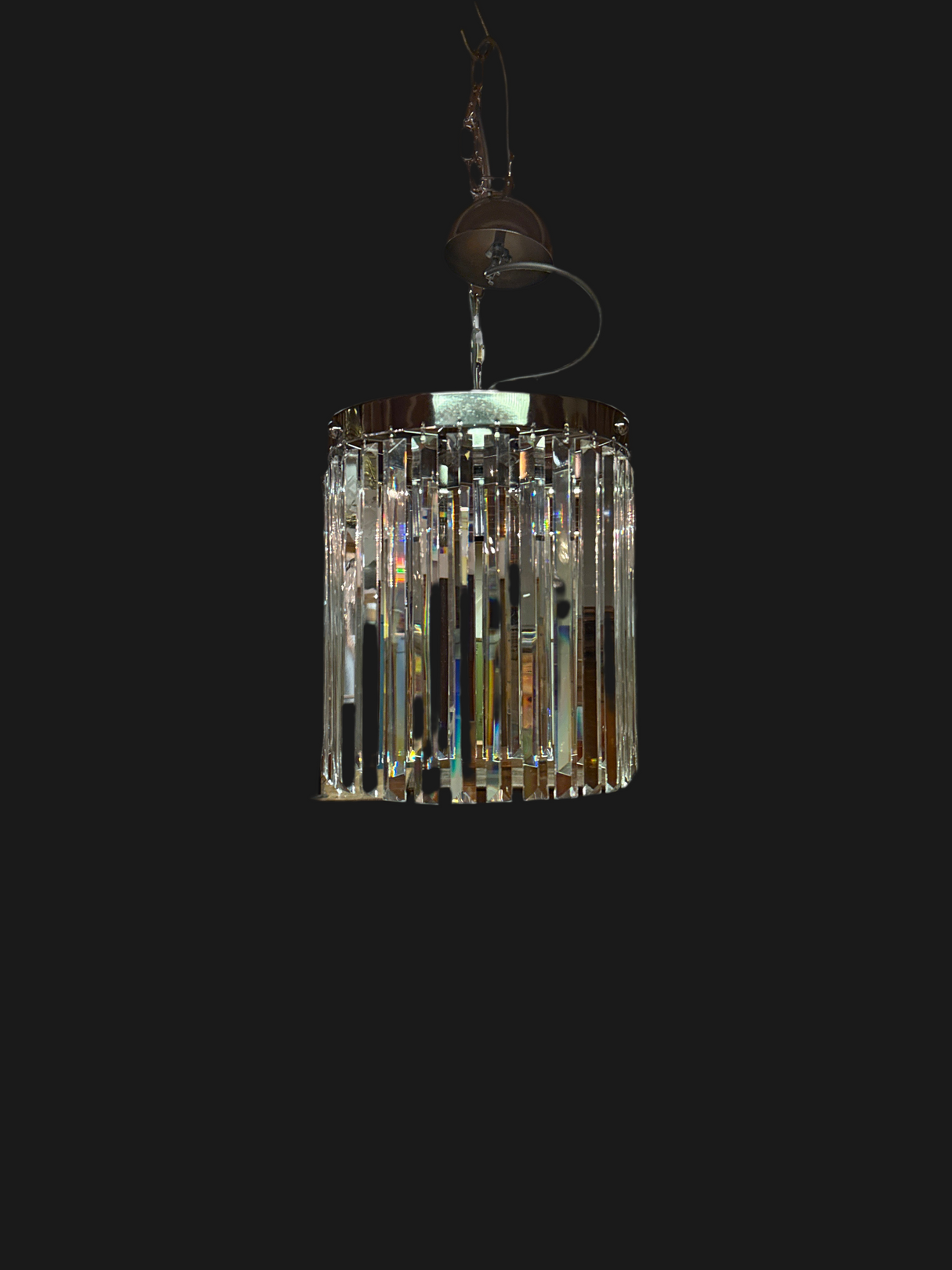 Modern Finnish crystal chandelier, Dia. 34cm, H. 29cm
