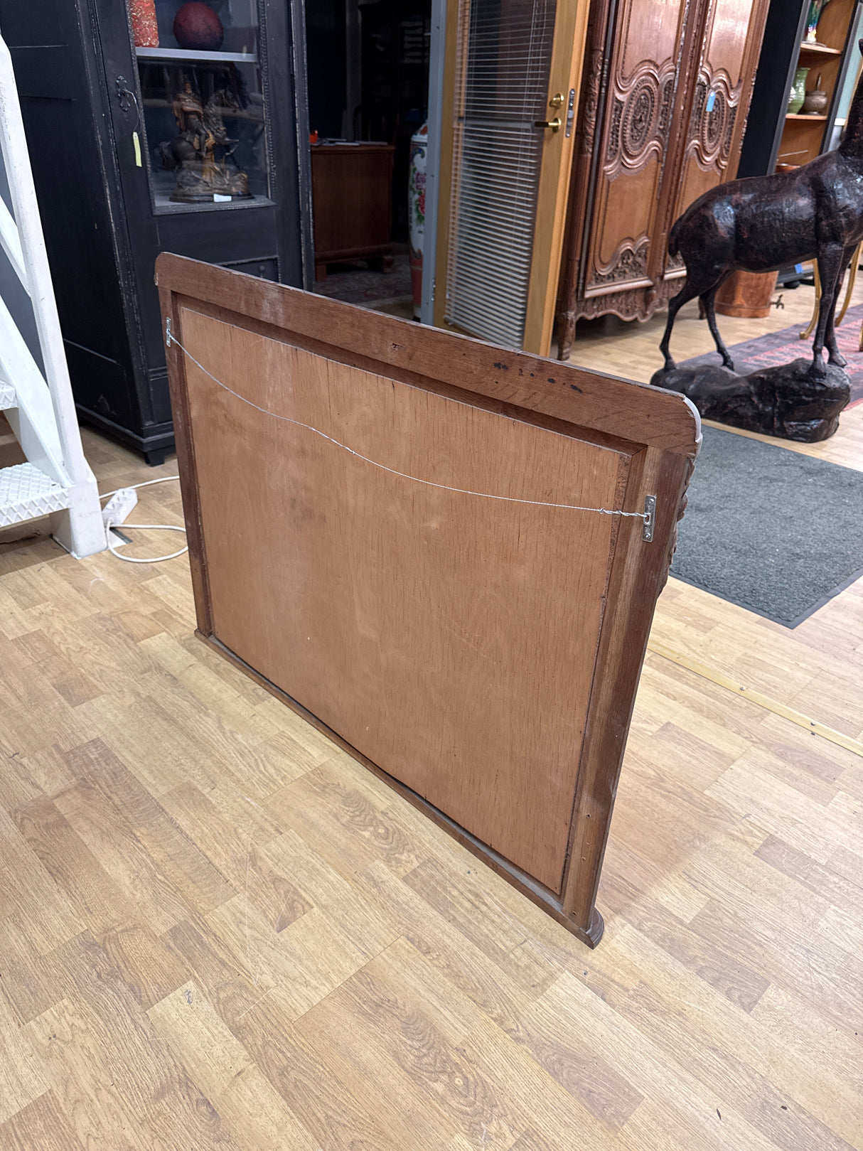 Oak mirror L.107cm, D.5cm, H.80cm