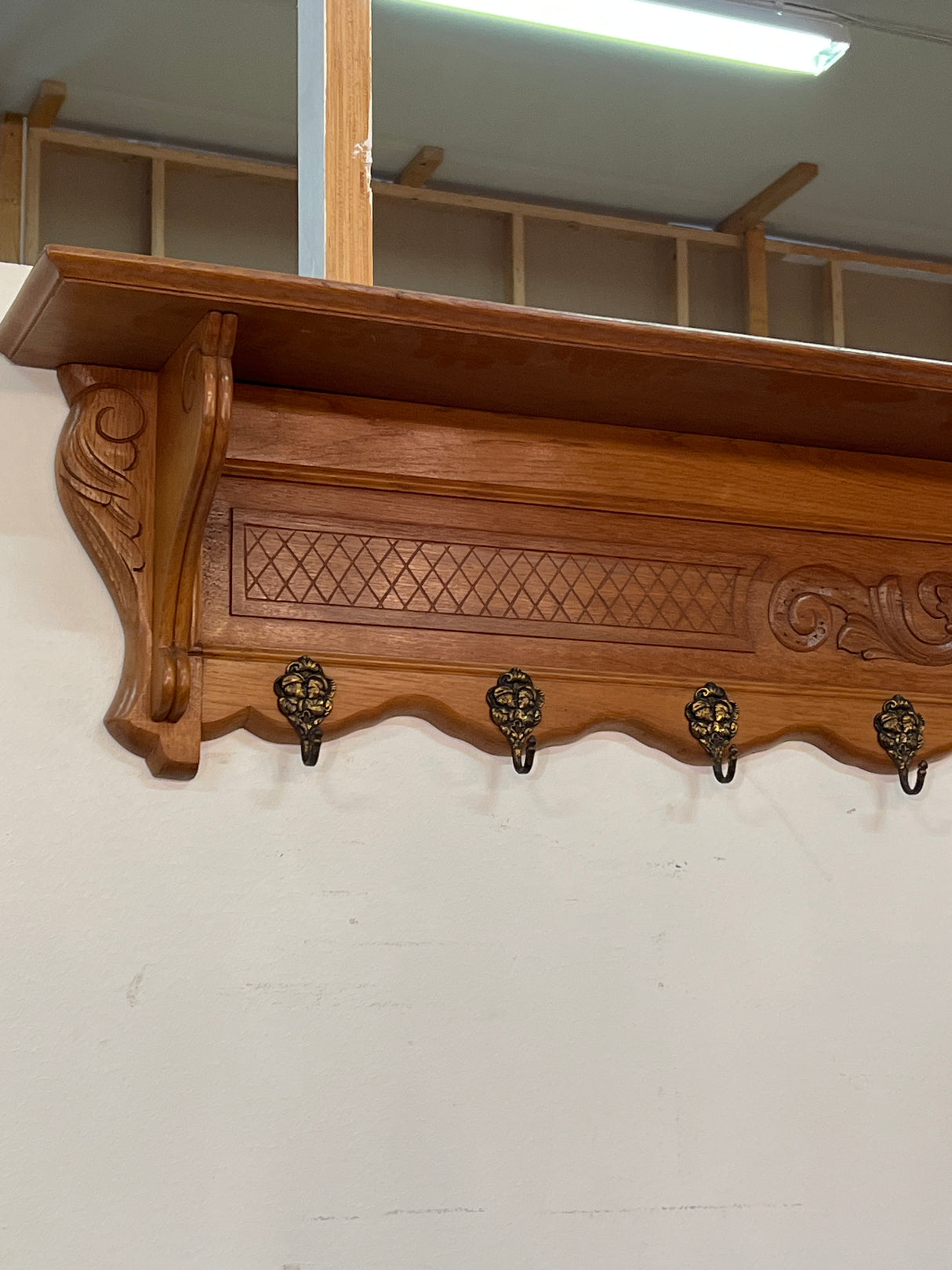 Wall coat rack