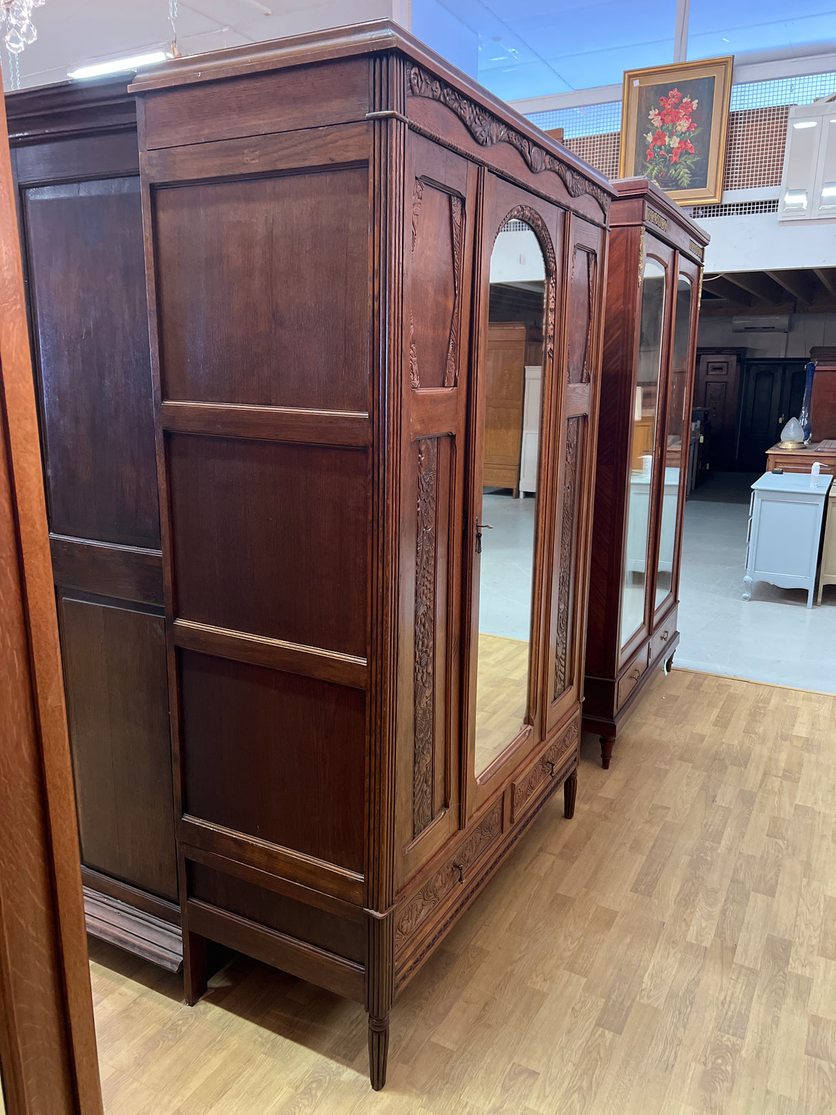 Art Nouveau wardrobe