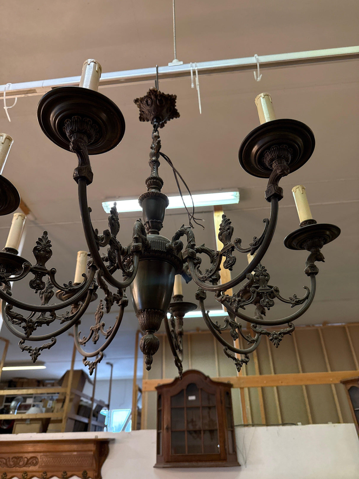 Beautiful Empire style bronze lamp