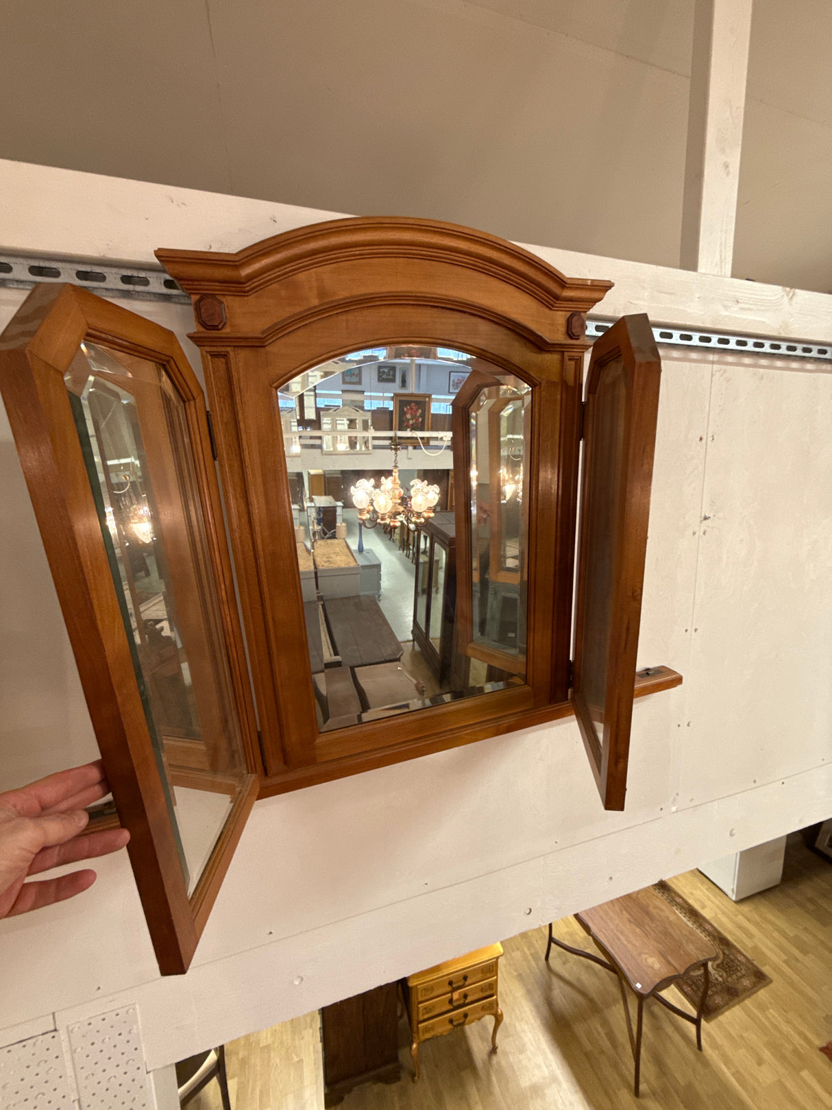 Beautiful three-part mirror