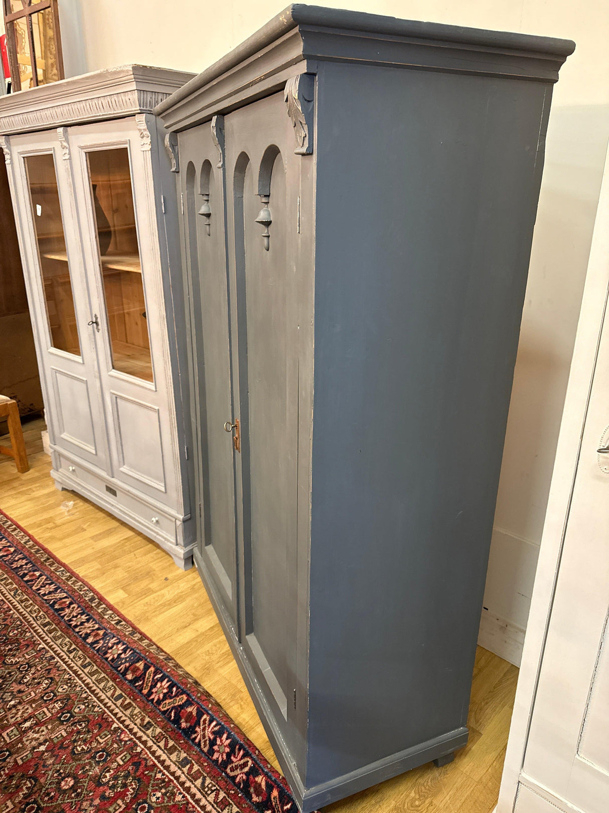 Blue-gray wardrobe