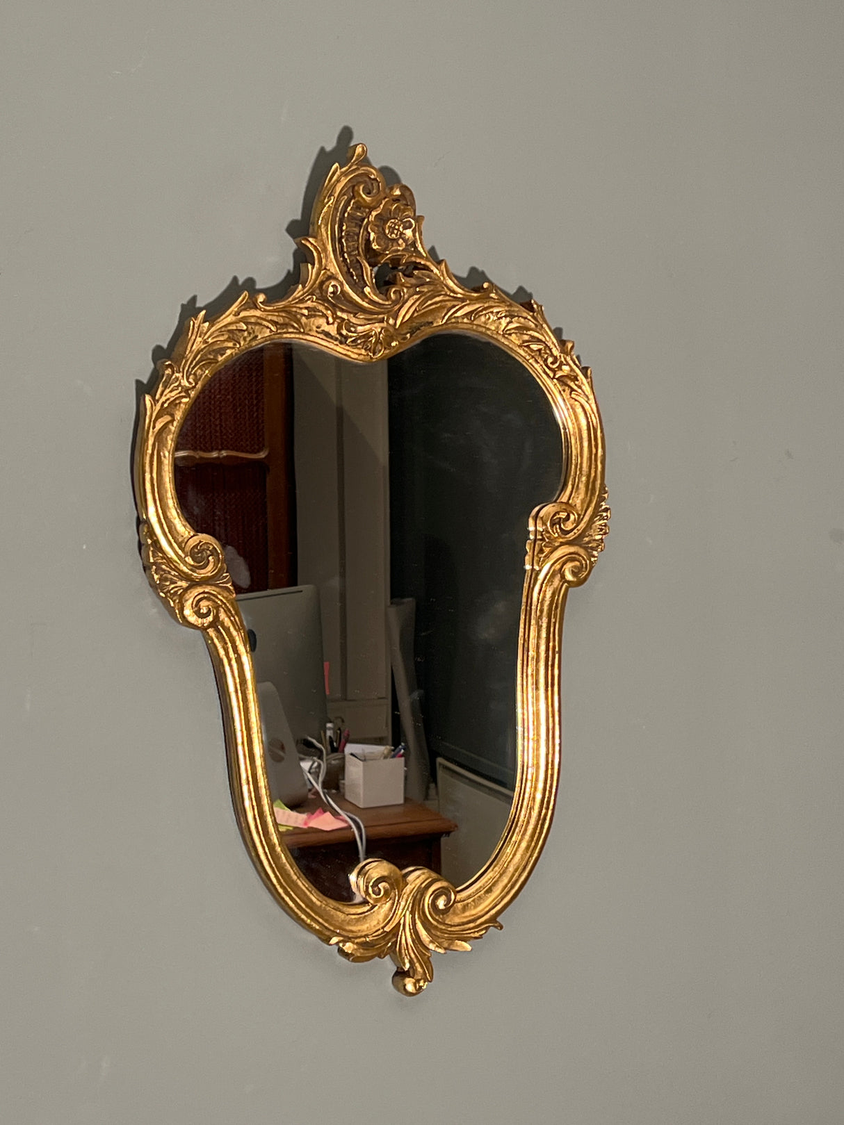 Rokokoo peili K.66cm ja L. 39cm