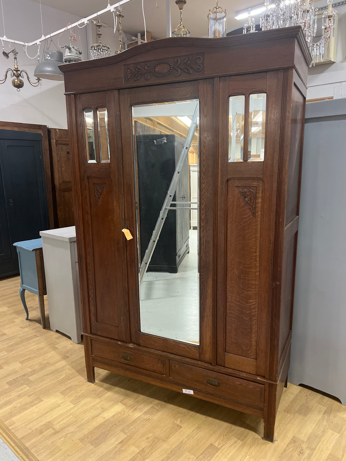 Art Nouveau wardrobe
