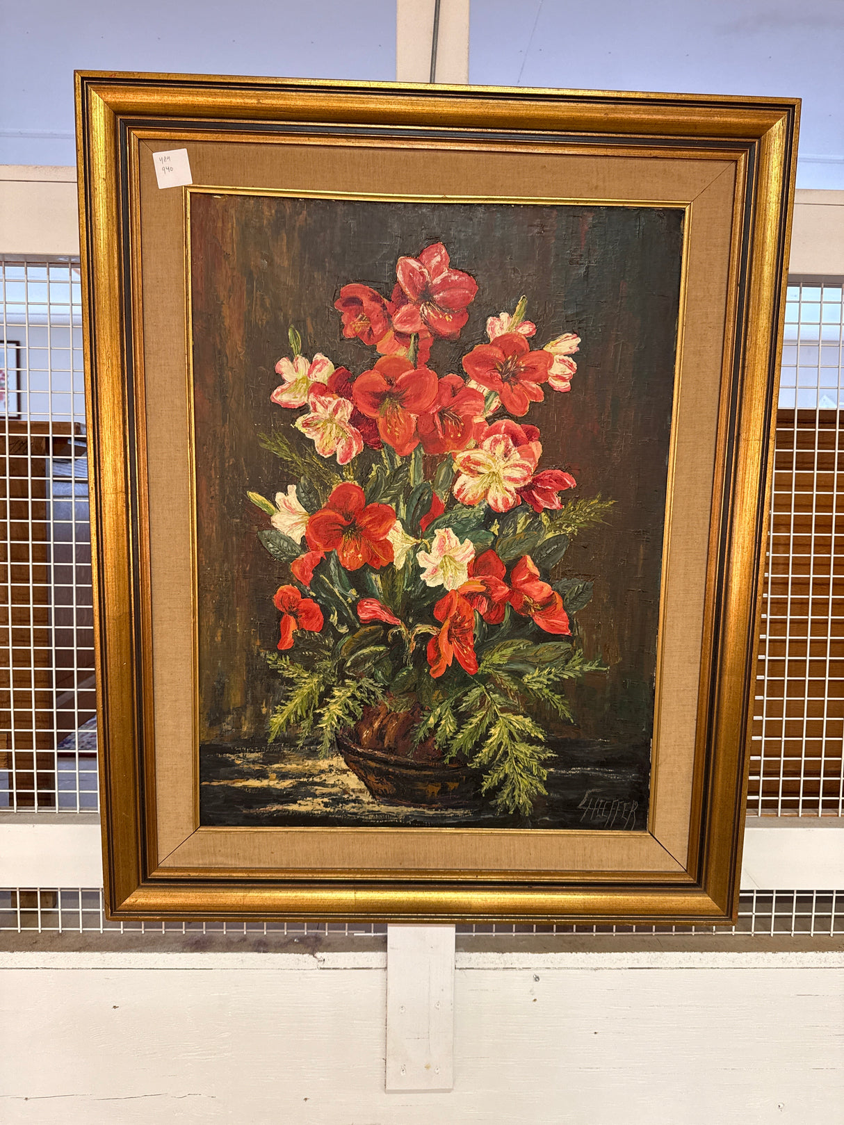 Erittäin kaunis kukka-asetelmataulu