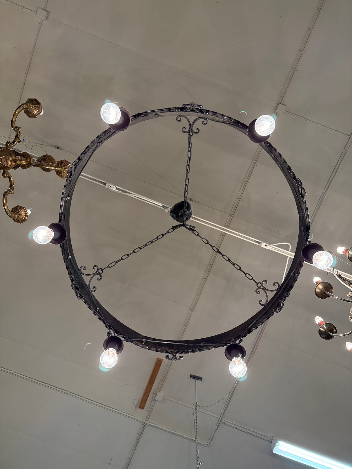 Stunning wrought iron lamp