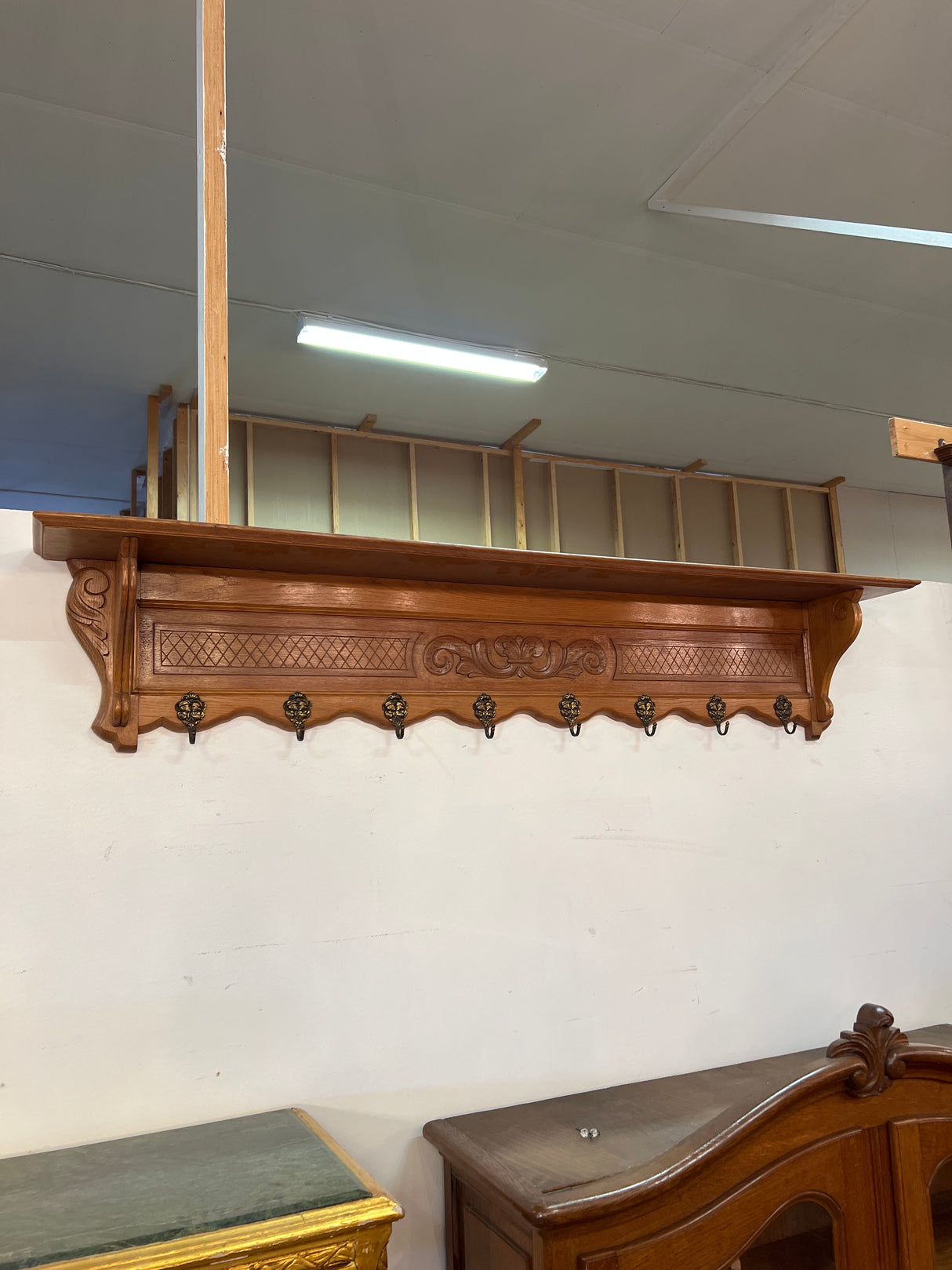 Wall coat rack