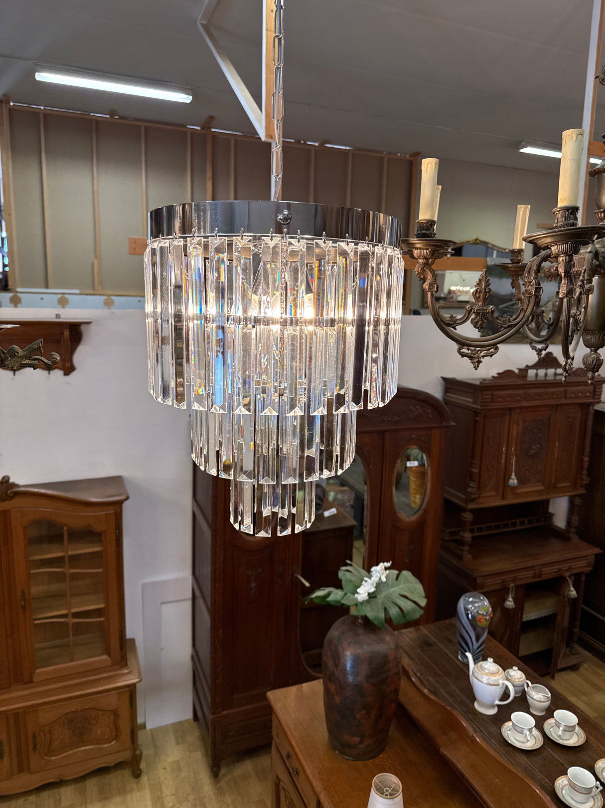 Stunning Finnish crystal lamp