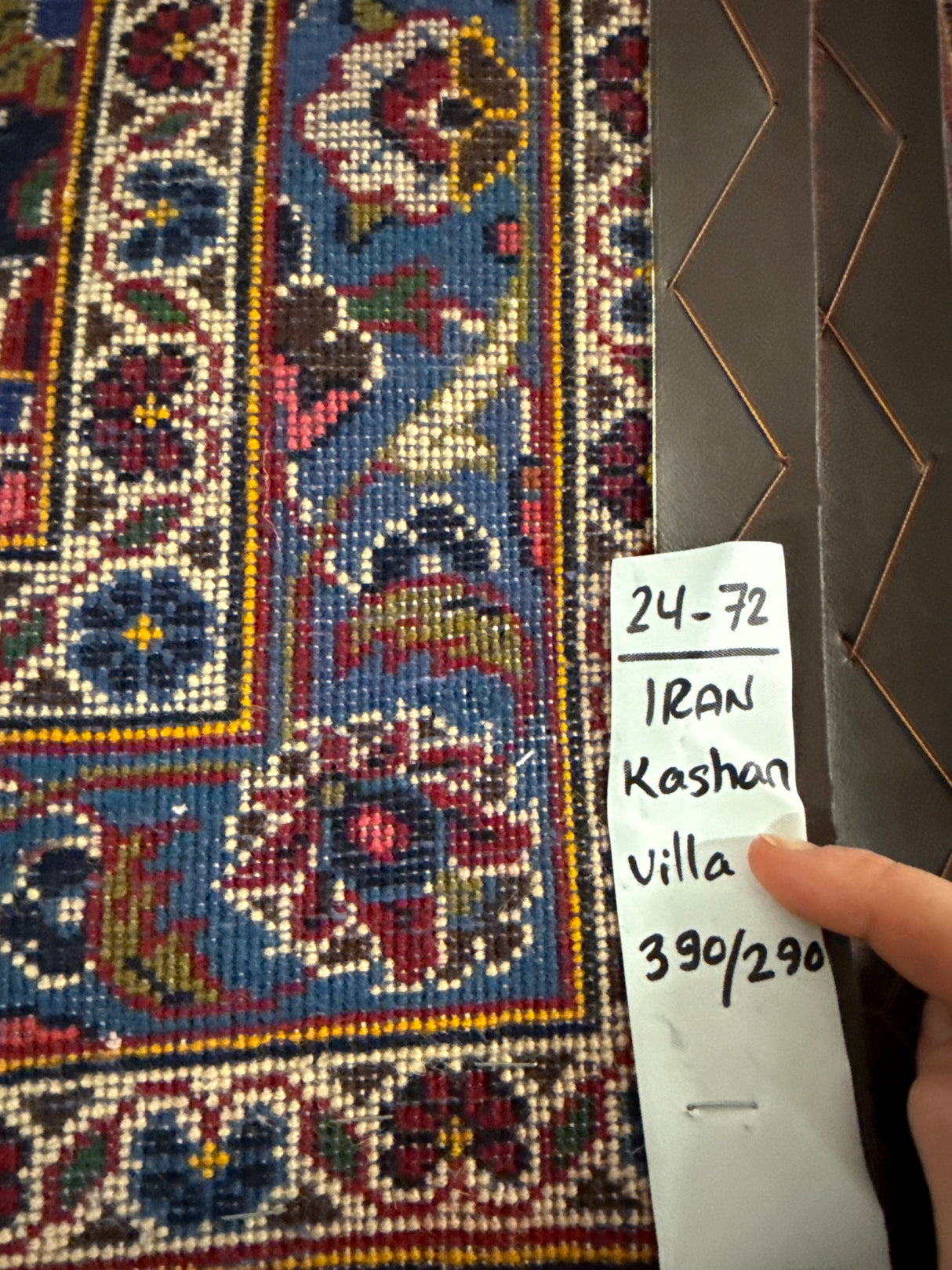 Upea aito käsinsolmittu villamatto 390cm x 290cm Kashan