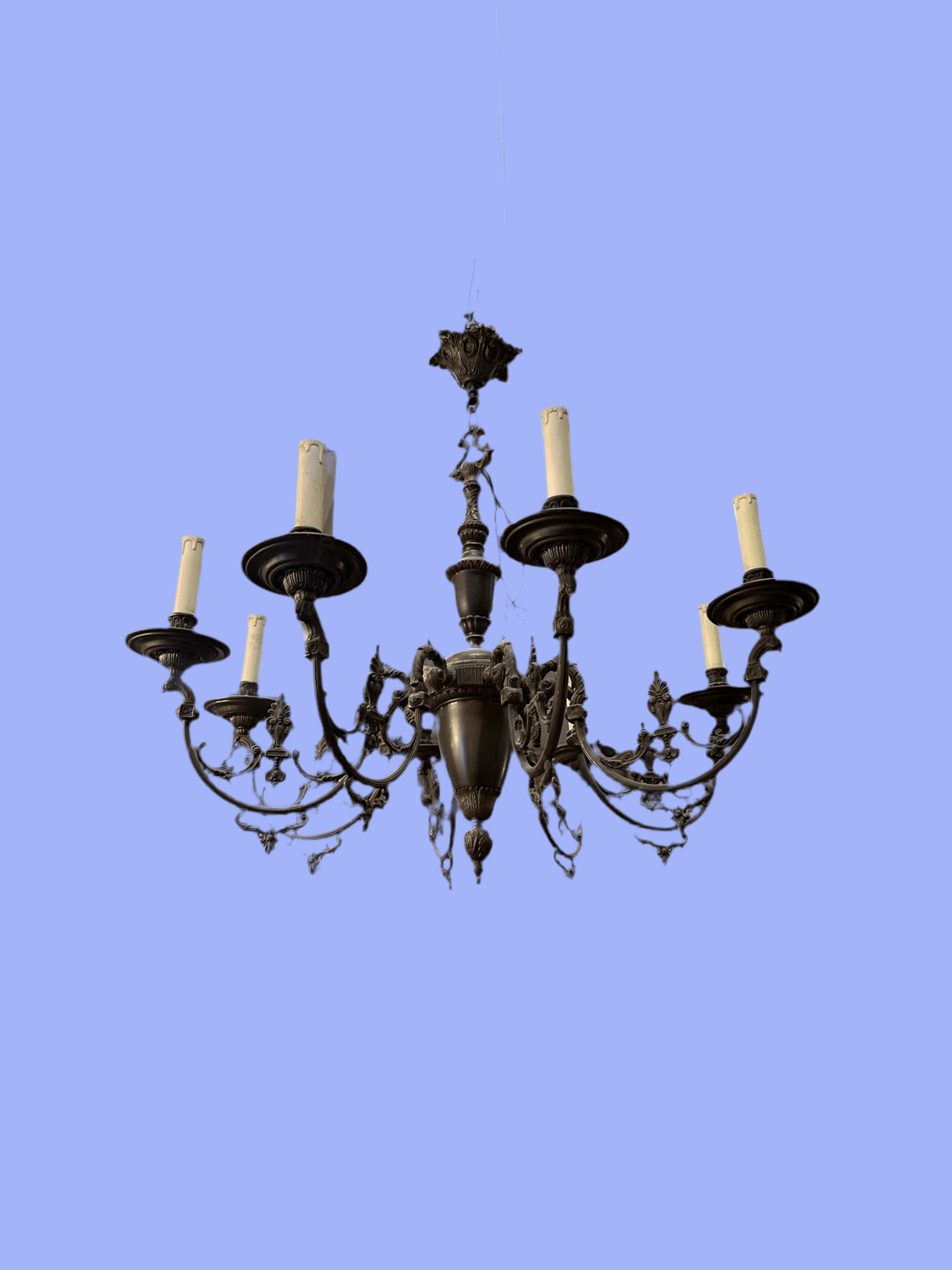 Beautiful Empire style bronze lamp