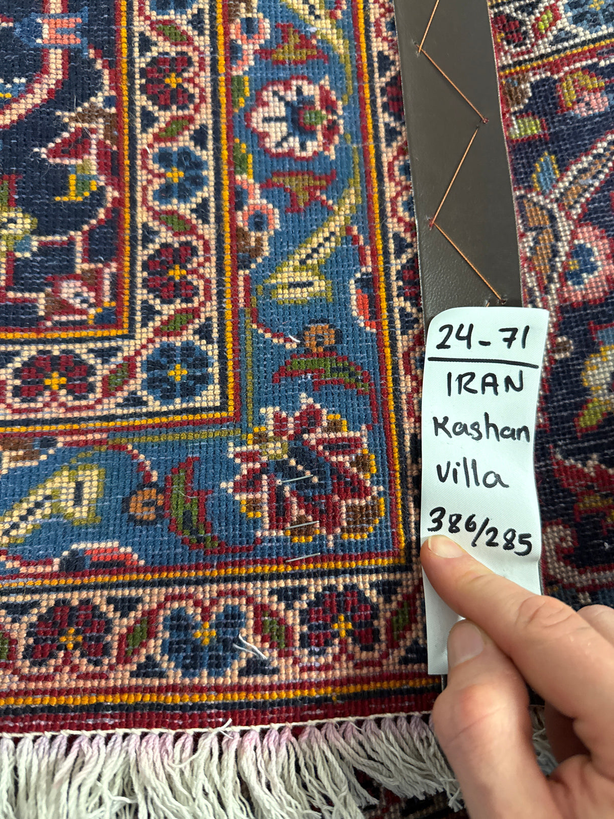 Upea aito käsinsolmittu villamatto 386cm x 285cm Kashan