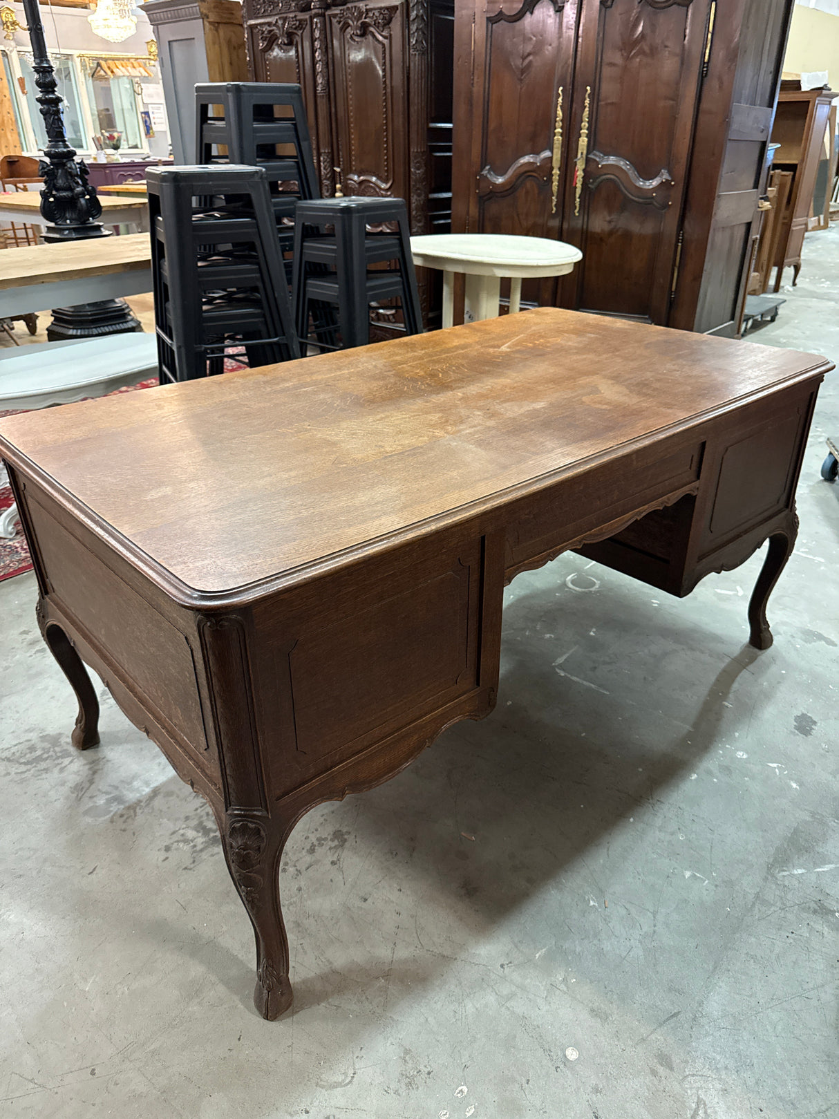 Rokokoo-johtajankirjoituspöytä L.160cm,S.90cm, K.77cm