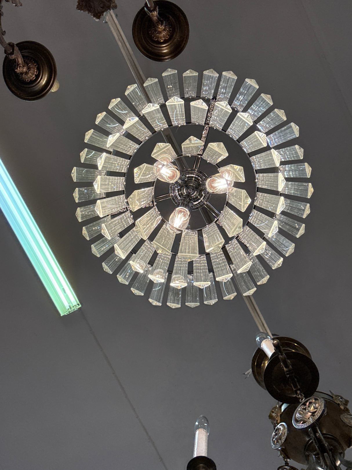 Stunning Finnish crystal lamp