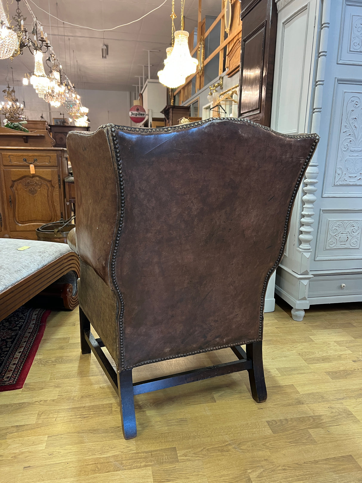 Chesterfield lounge chair L. 78cm, SN70cm and H.104cm.