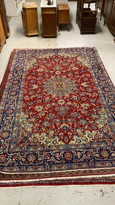 Upea aito käsinsolmittu villamatto 320cm x 205cm Najaf Abad
