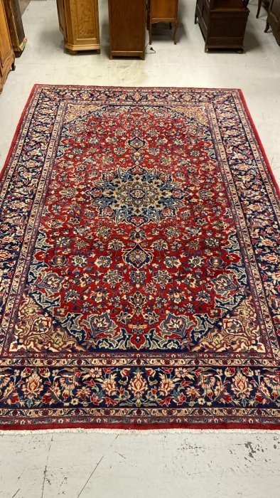 Upea aito käsinsolmittu villamatto 340cm x 210cm Najaf Abad