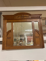Art Nouveau mirror W. 112.5cm and H. 101cm