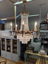 Kaunis empire-kristallikruunu K.64cm, H.59cm