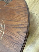 Ranskalainen taitettava bistropöytä halkaisija 115cm, K. 67.5cm